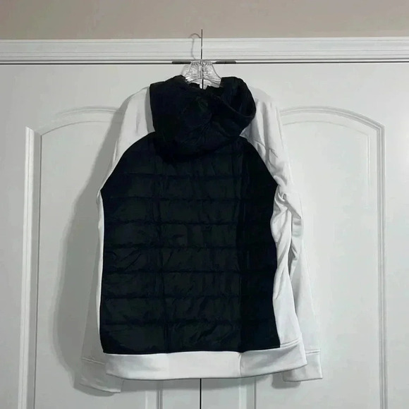 Men's Under Armour Utah Utes Hybrid Half-Zip Jacket - Black/White​​ - Picture 15 of 16